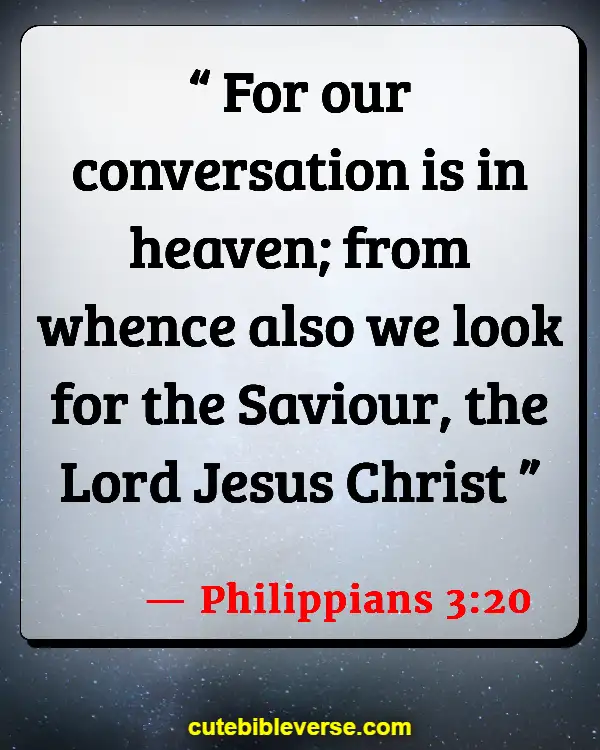 Bible Verse About Being Set Apart From The World (Philippians 3:20)