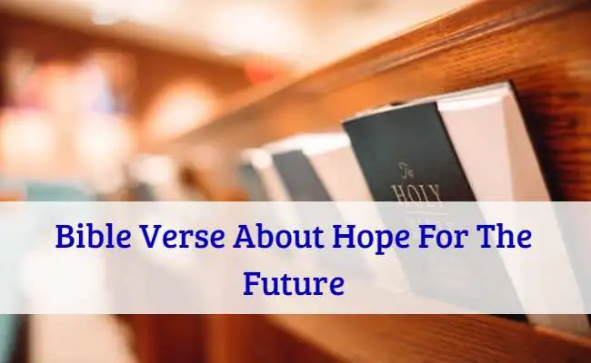 Bible Verse About Hope For The Future