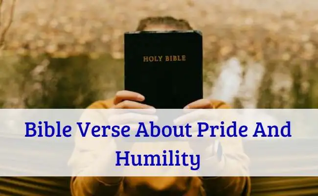 Bible Verse About Pride And Humility
