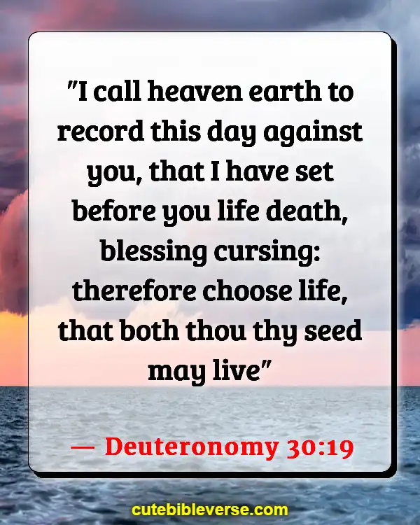 God Give Us Freedom Of Choice Bible Verse (Deuteronomy 30:19)