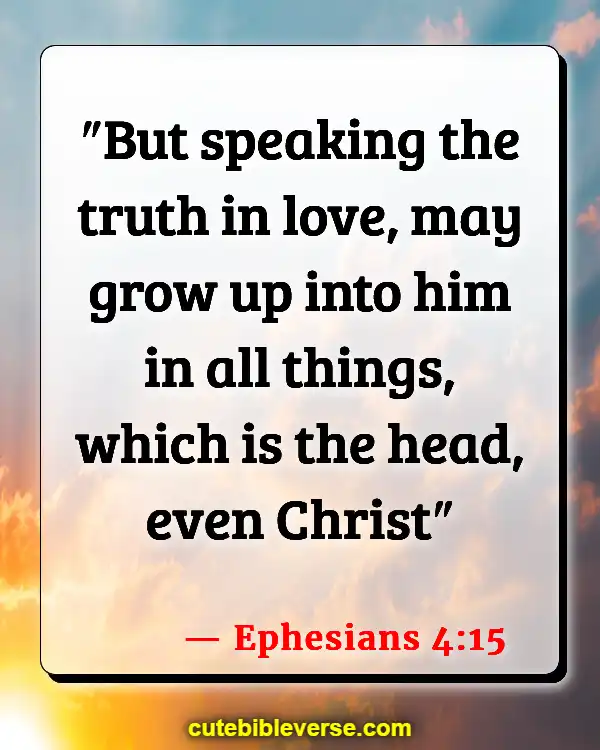 Bible Verses About Lying And Deceit (Ephesians 4:15)