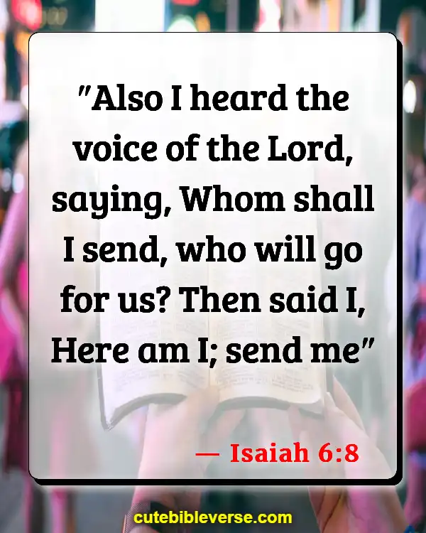 Bible Verse About Commitment To Ministry (Isaiah 6:8)