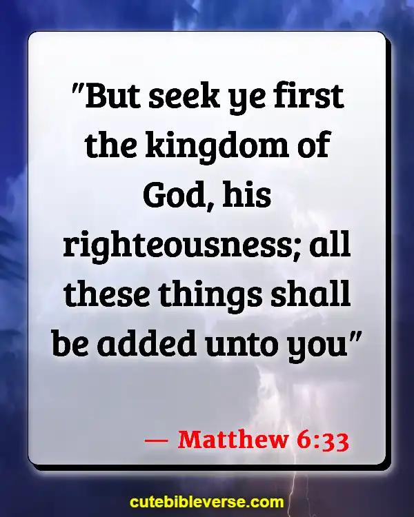 Bible Verse About Commitment To Ministry (Matthew 6:33)