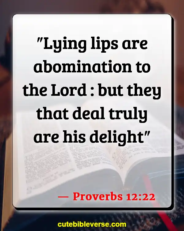 Bible Verses About Cheating And Lying (Proverbs 12:22)