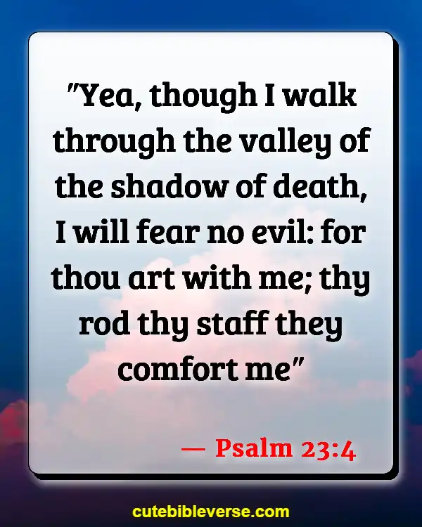 Bible Verses About Being Scared And Worried (Psalm 23:4)