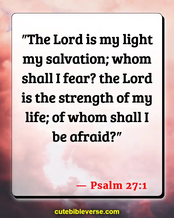 Bible Verses About Being Scared And Worried (Psalm 27:1)