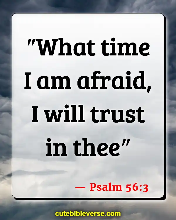 Bible Verses About Being Scared And Worried (Psalm 56:3)