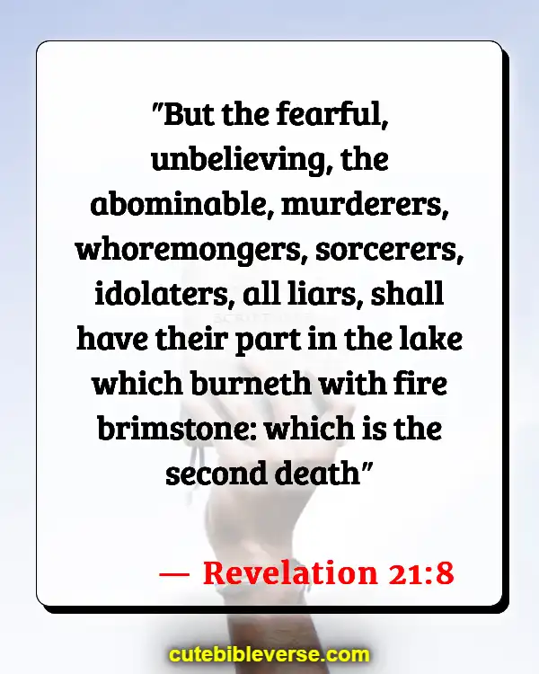 Bible Verses About Lying And Deceit (Revelation 21:8)