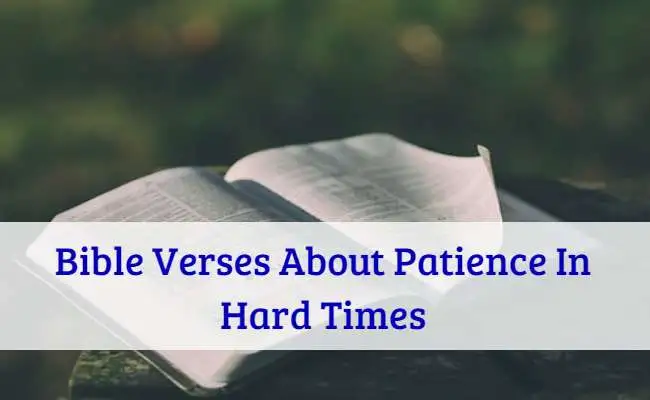 Bible Verses About Patience In Hard Times