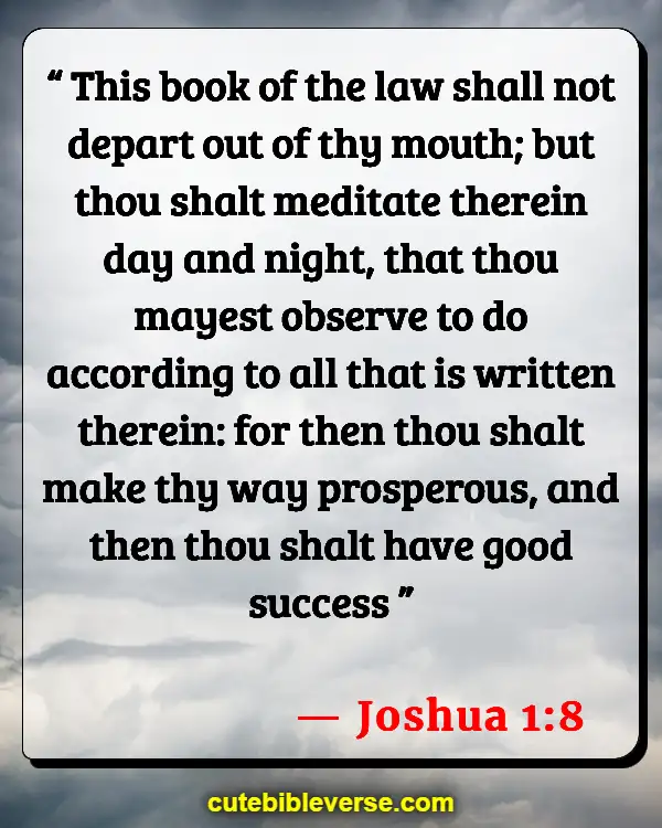 Bible Verses About Spending Time With God (Joshua 1:8)
