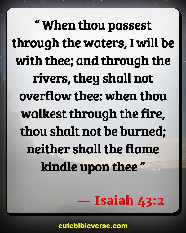Bible Verses For Be A Warrior Not A Worrier (Isaiah 43:2)