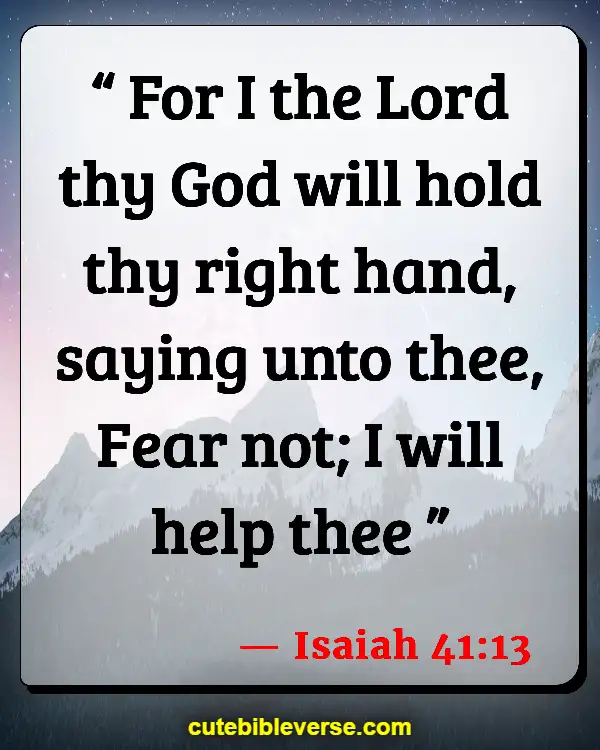 Bible Verses To Protect Your Home From Evil Spirits (Isaiah 41:13)