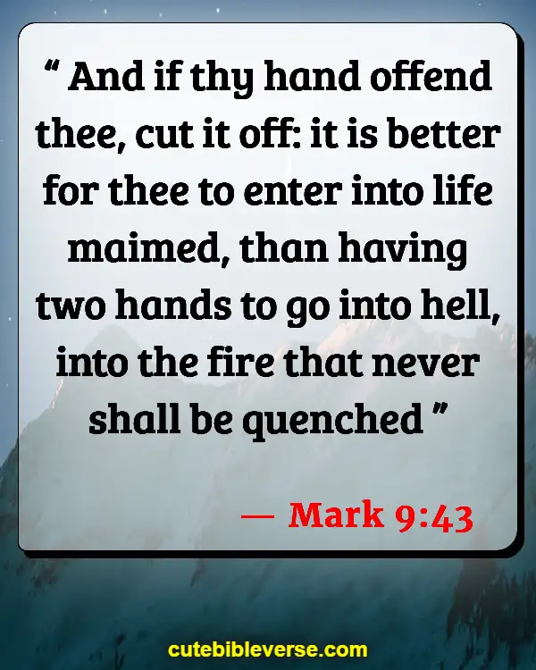 Bible Verses Unbelievers Go When They Die (Mark 9:43)
