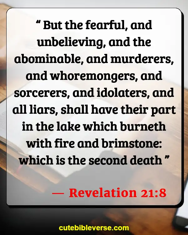 Bible Verses Unbelievers Go When They Die (Revelation 21:8)